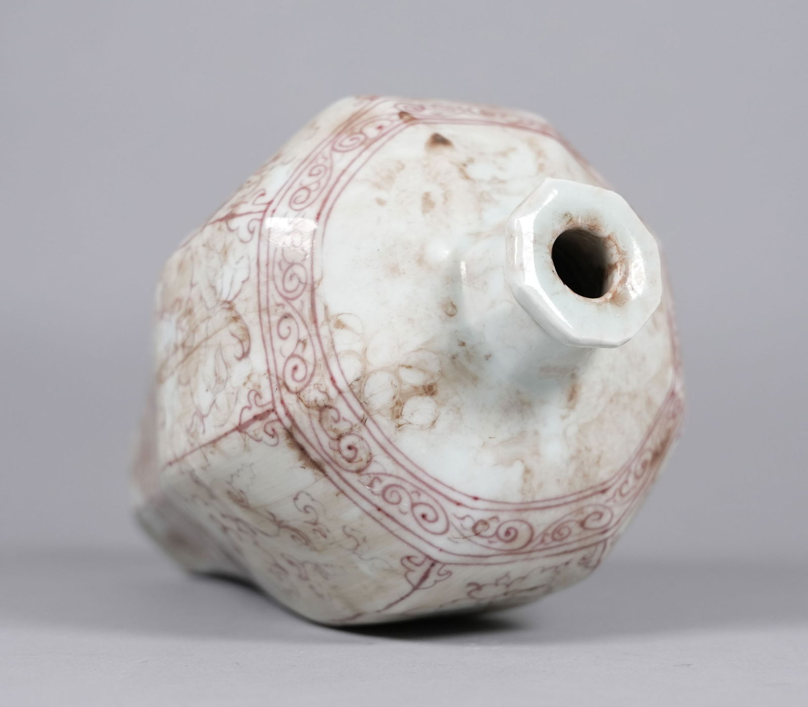 Chinese copper red vase - 3