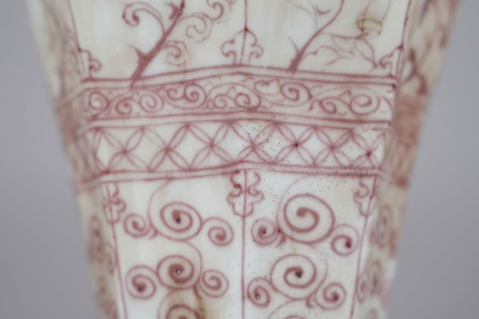 Chinese copper red vase - 6