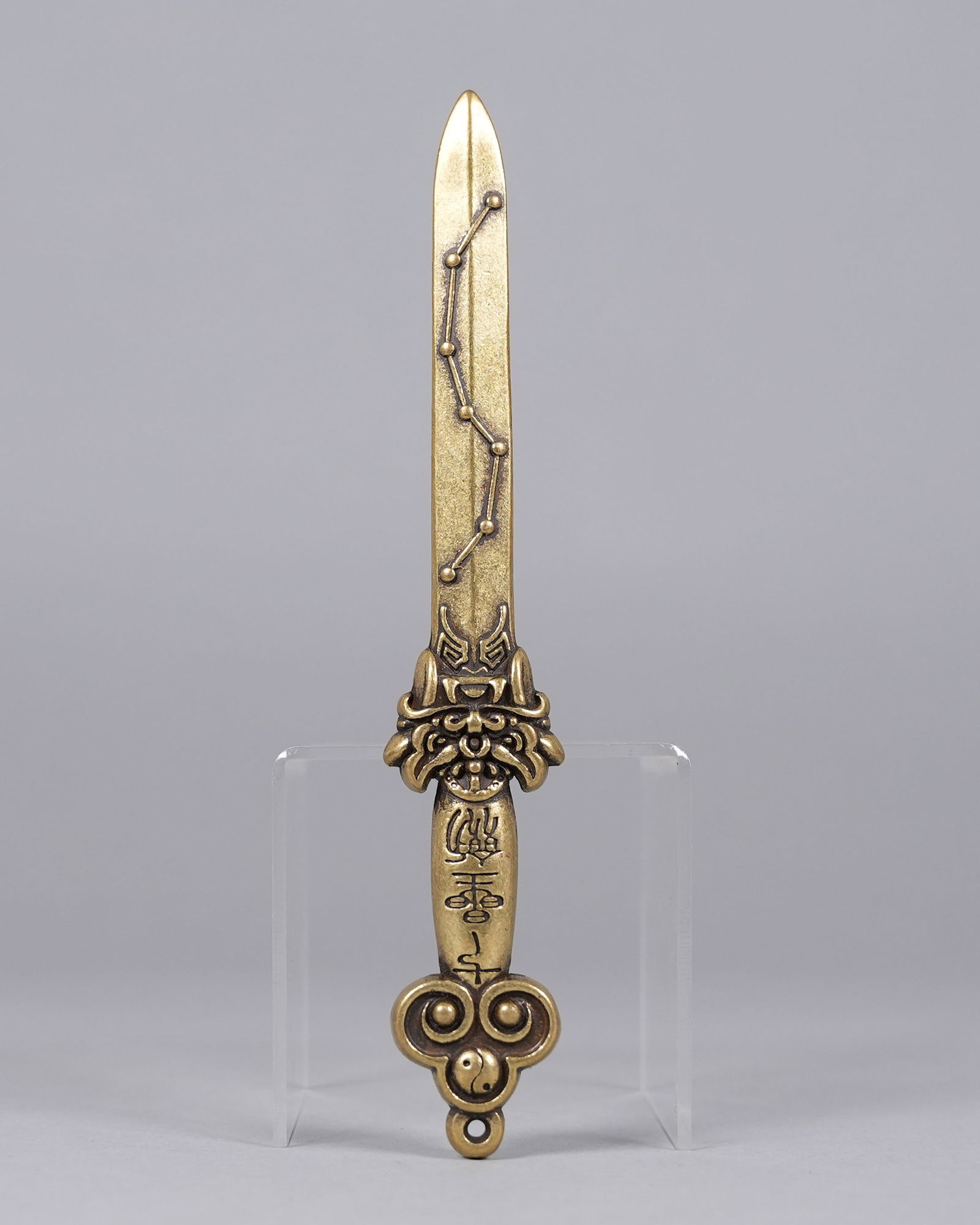 2 Asian brass items - 3