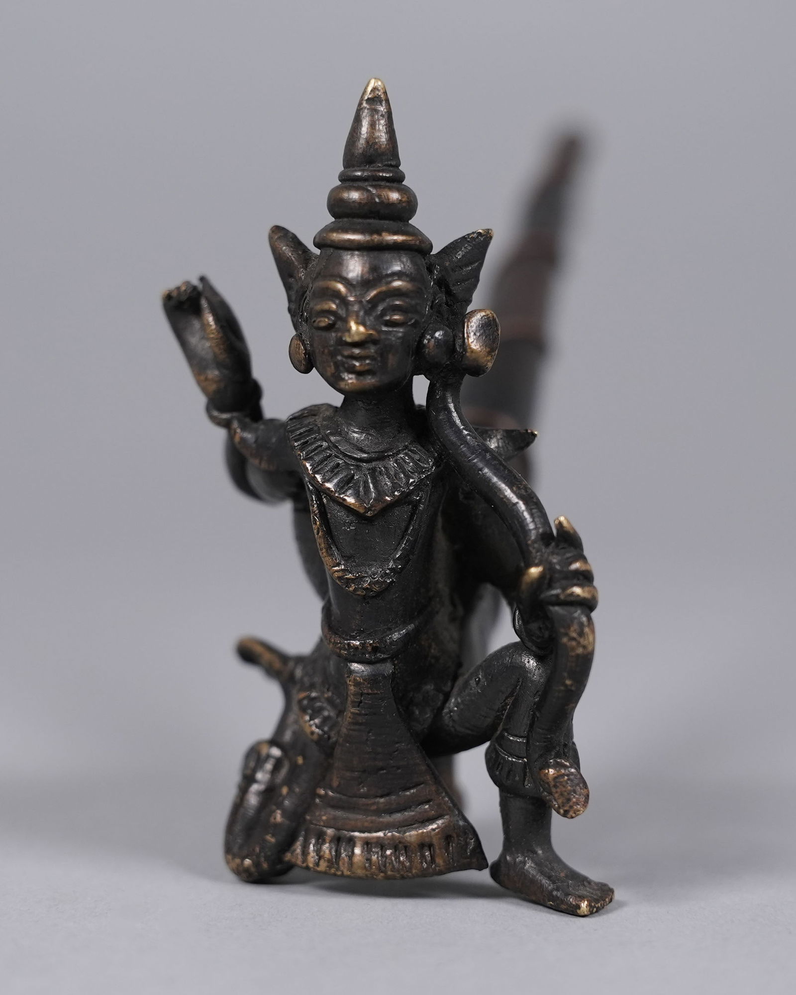 2 Asian brass items - 6