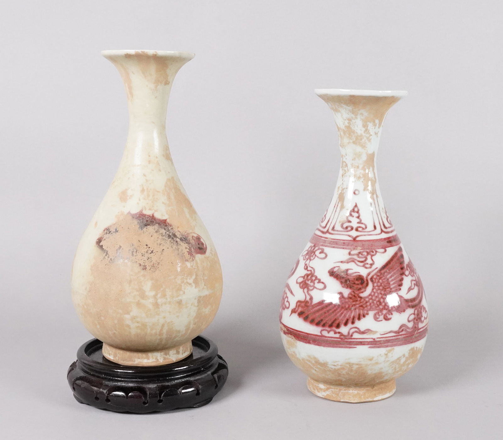 Lots Chinese fine vase: Lots Chinese fine vase, largest H: 9.9" x W: 5."