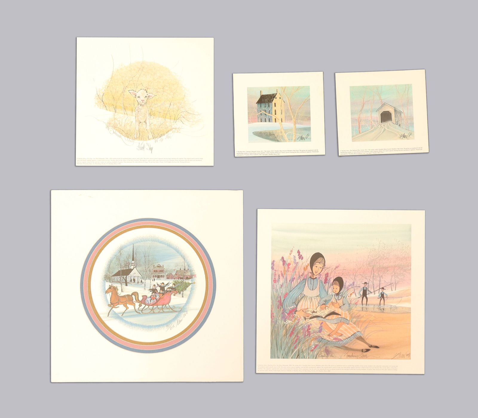 Lots Patricia B. Moss lithographs: Lots Patricia Buckley Moss signed lithographs.