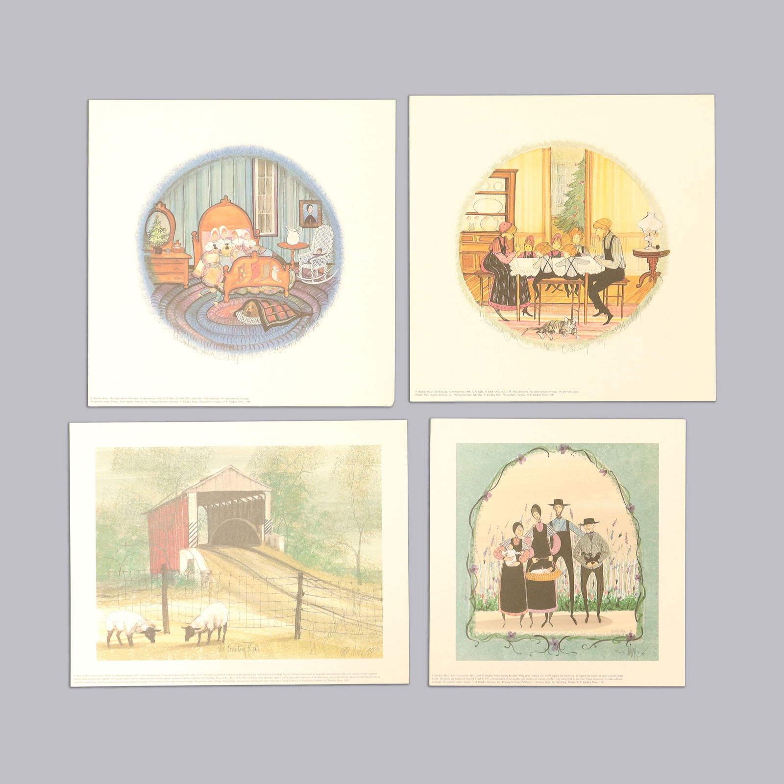 Lots Patricia B. Moss lithographs: Lots Patricia Buckley Moss signed lithographs.