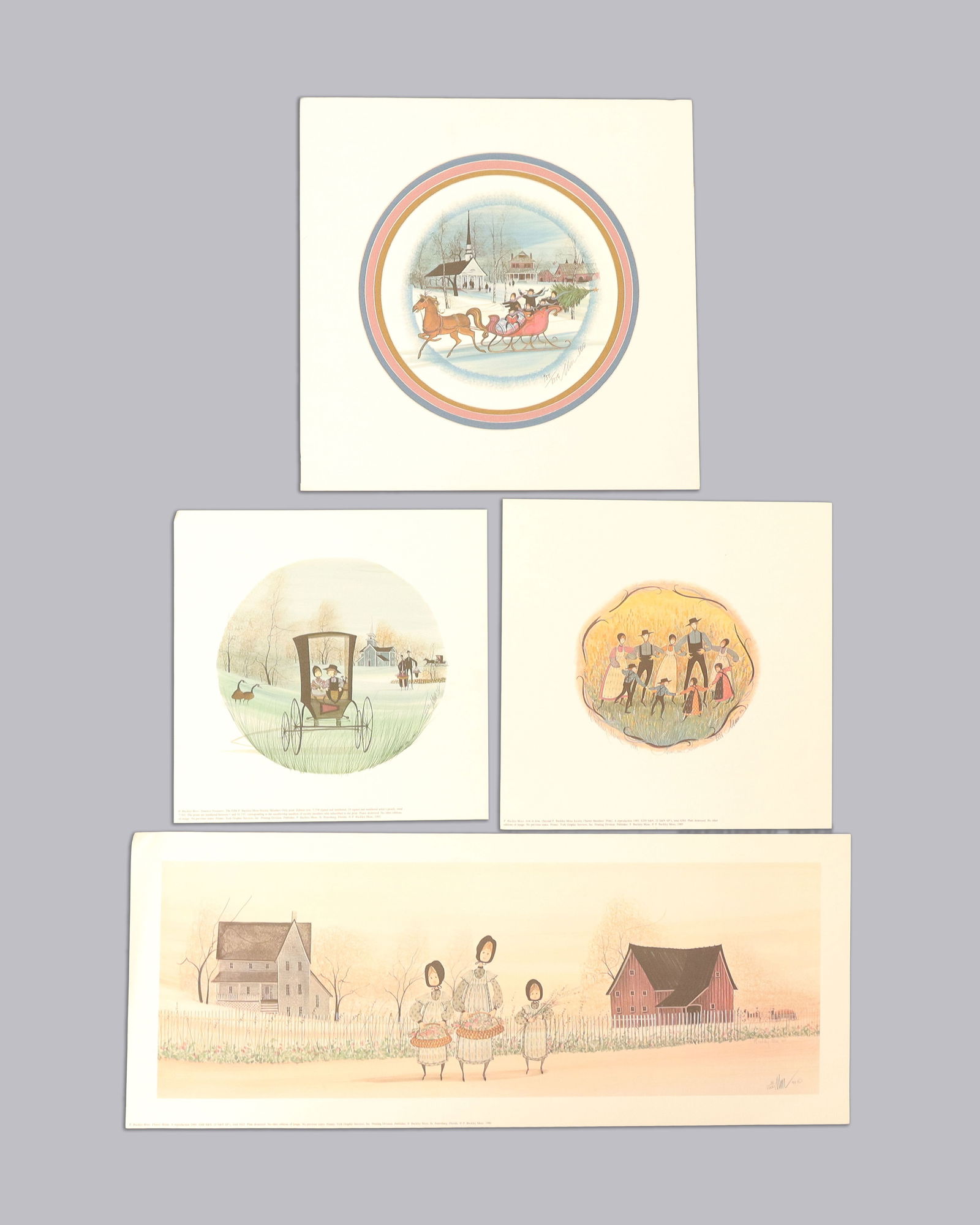 Lots Patricia B. Moss lithographs: Lots Patricia Buckley Moss signed lithographs.