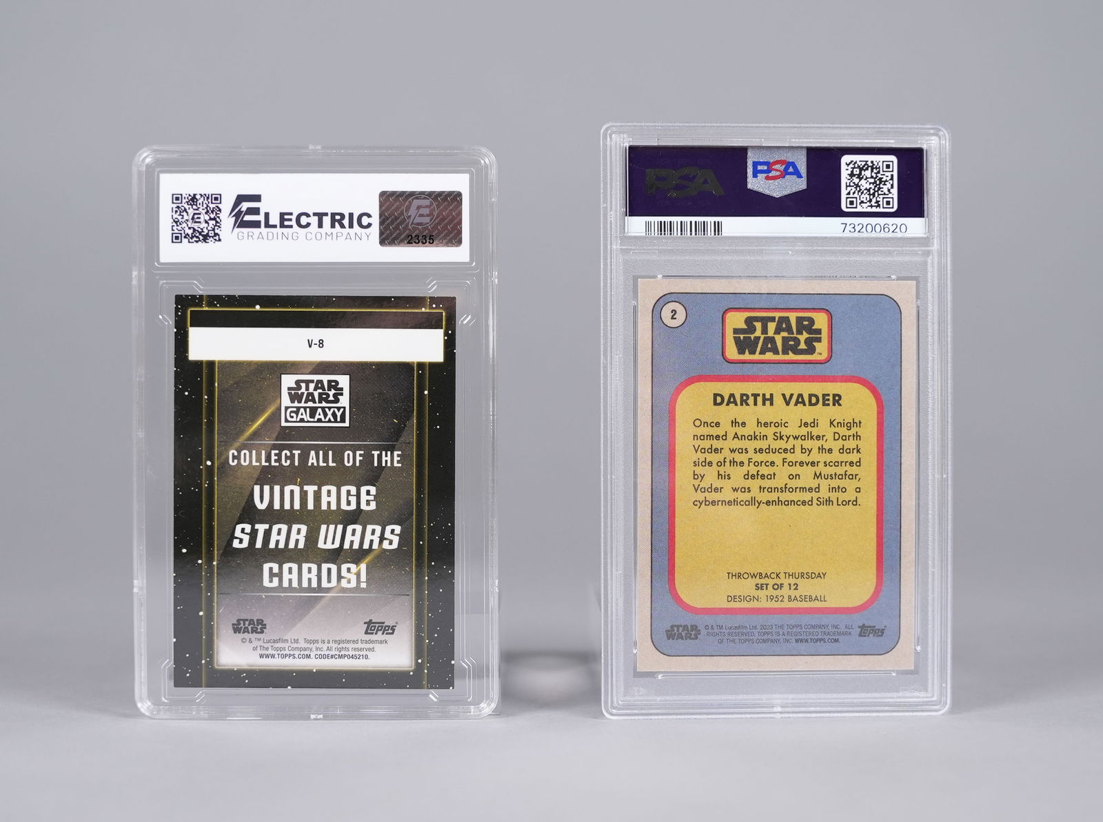 2 Star Wars card PSA - 2