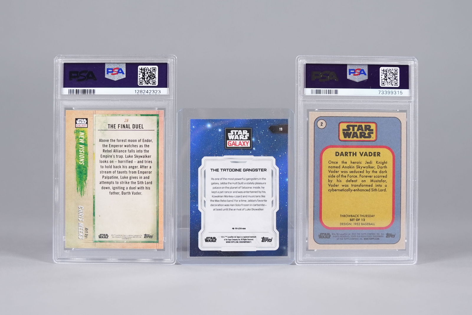 Lots Star Wars card PSA - 2