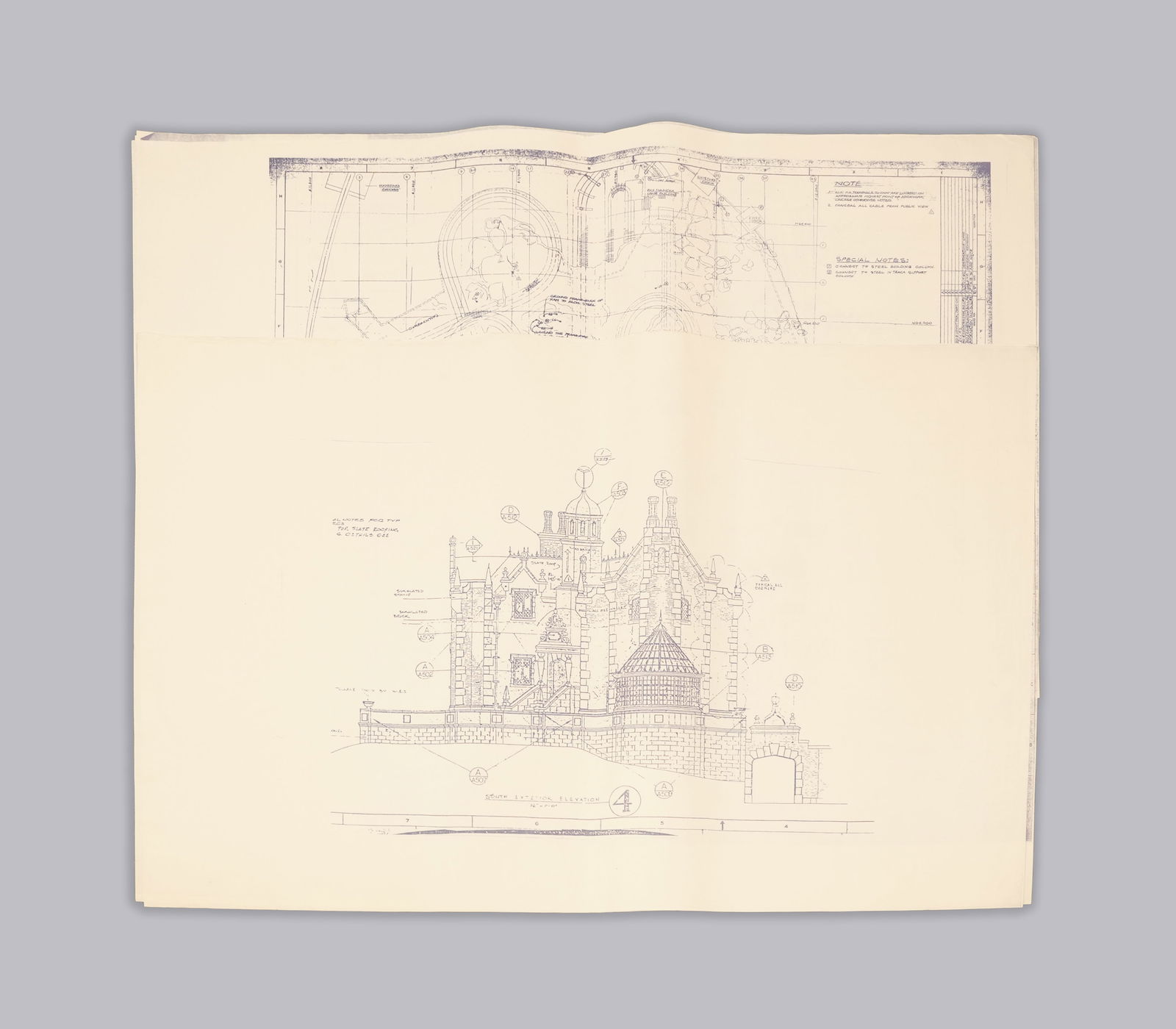 Lots Disney World blue prints: Lots Disney World blue prints.