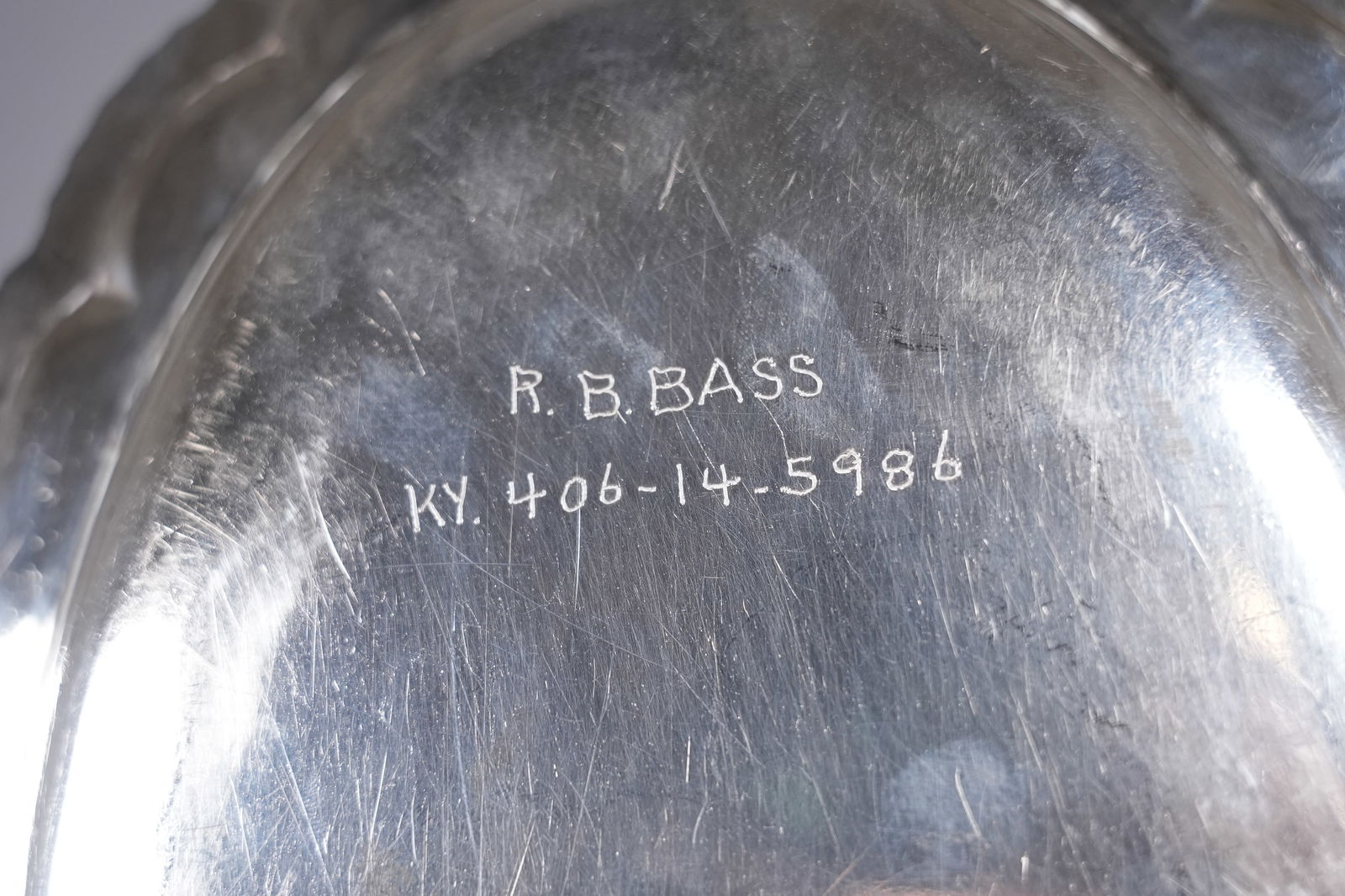 Storr and Mortimer sterling large platter 25.2 oz - 4