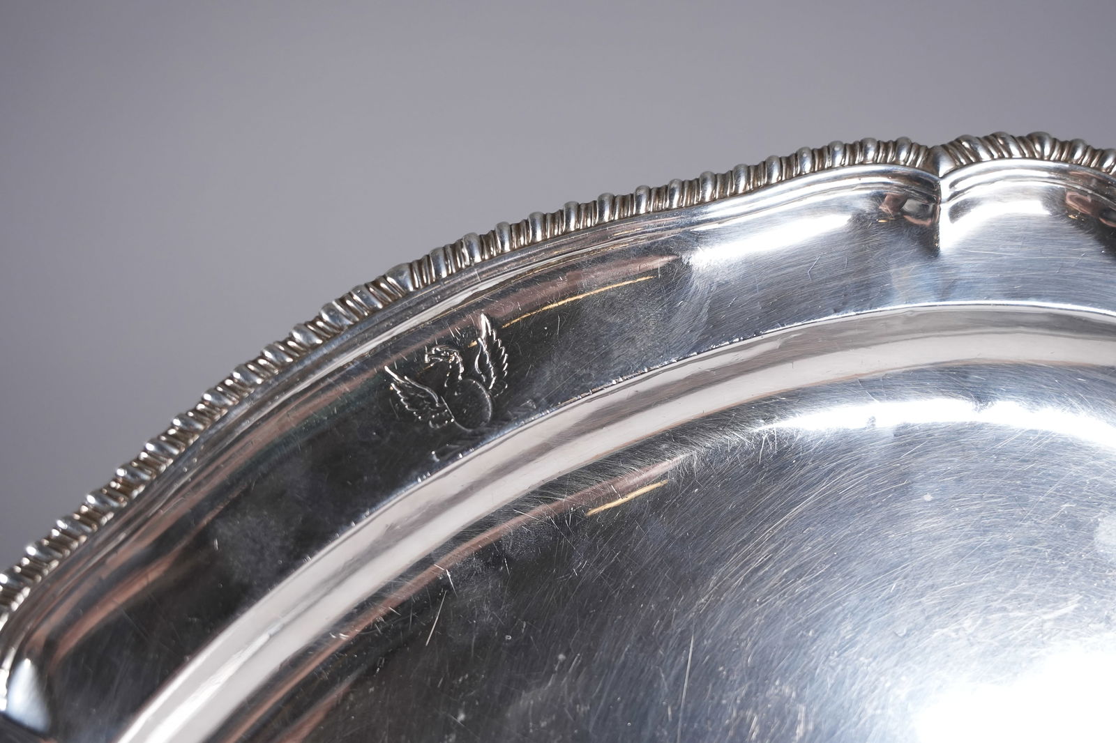 Storr and Mortimer sterling large platter 25.2 oz - 5