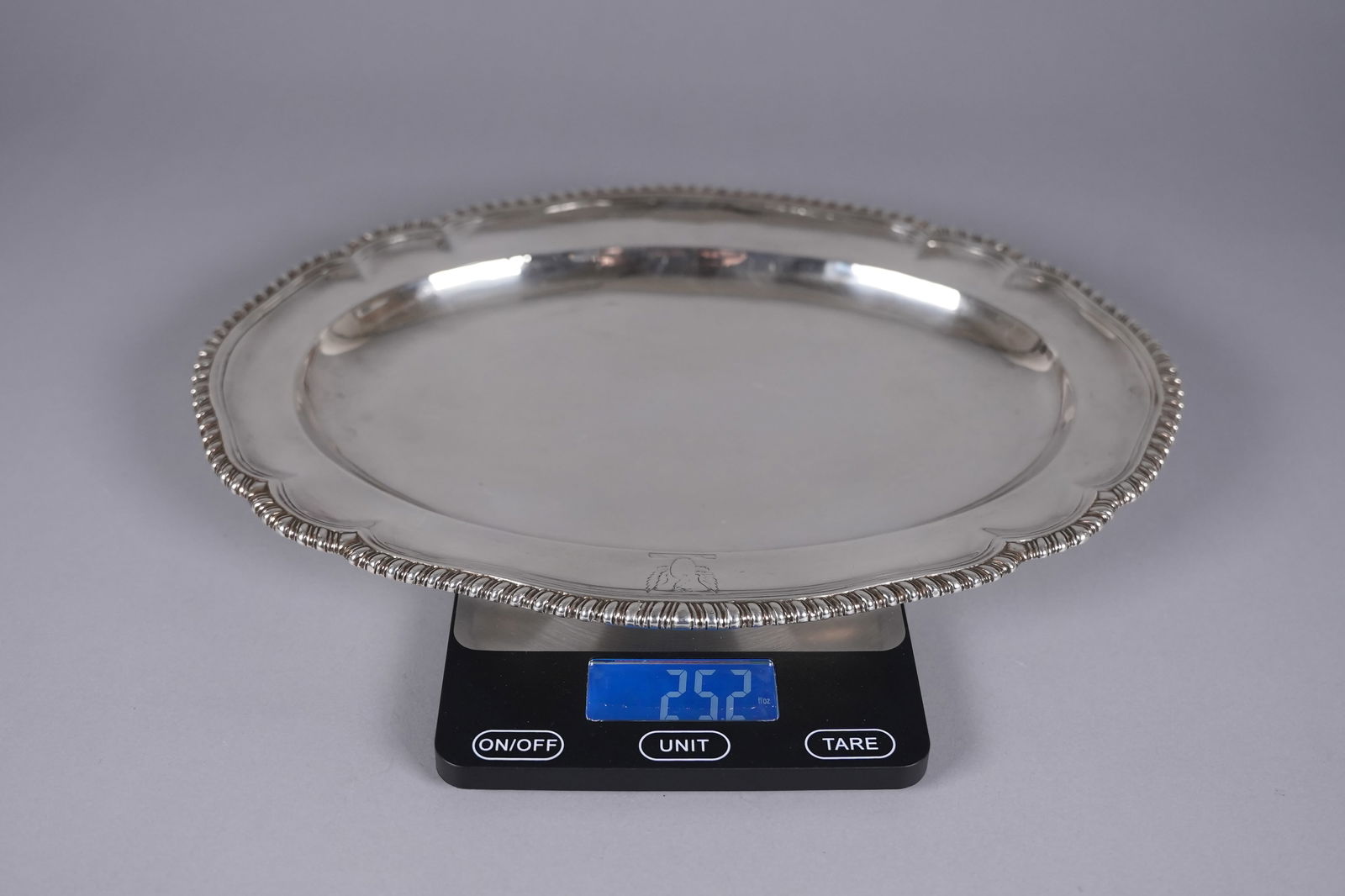 Storr and Mortimer sterling large platter 25.2 oz - 8