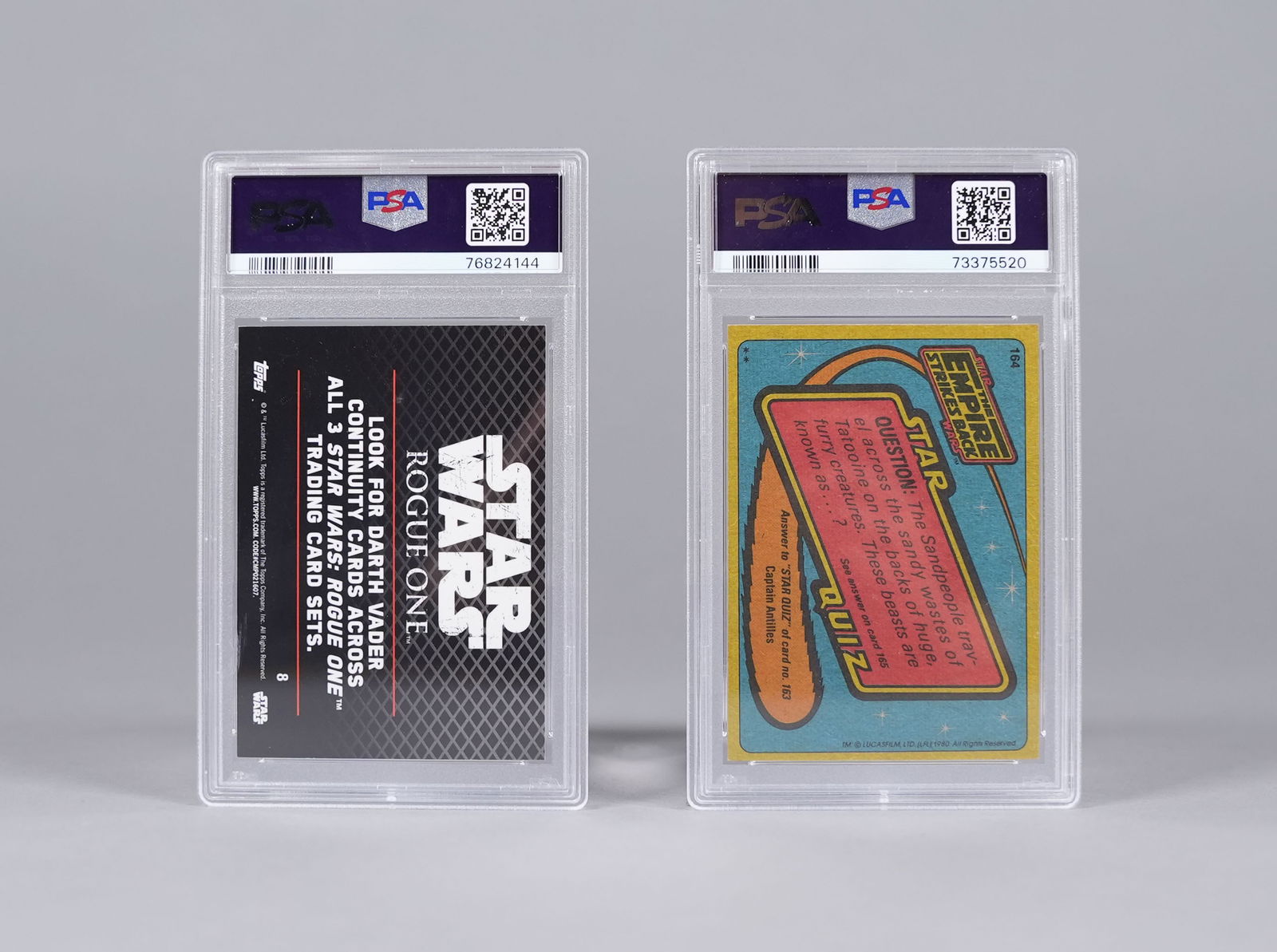 Lots Star Wars card PSA - 2