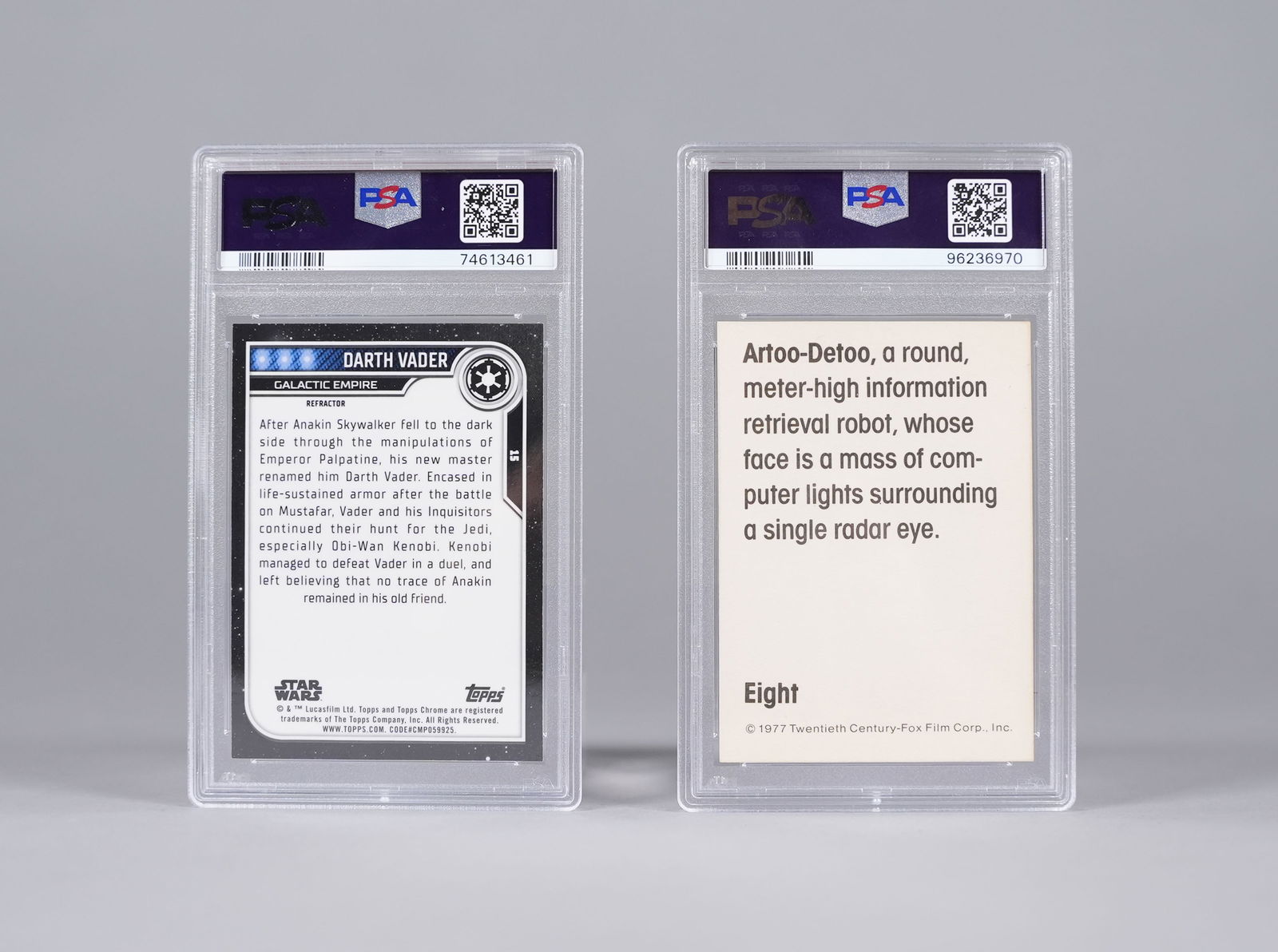 Lots Star Wars card PSA - 2