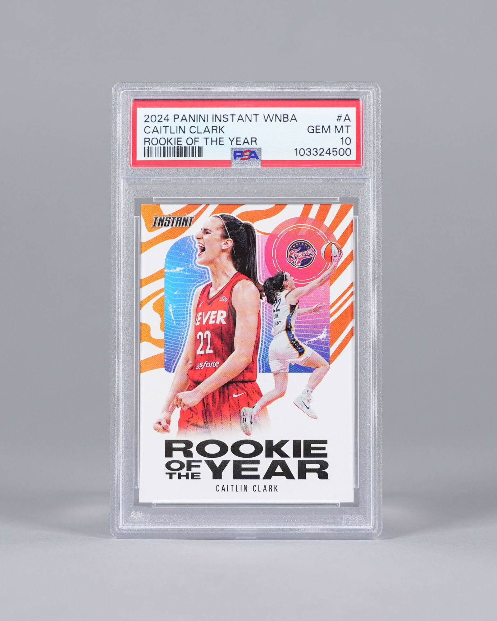 2024 Caitlin Clark rookie card PSA 10: 2024 Caitlin Clark rookie card, PSA 10.