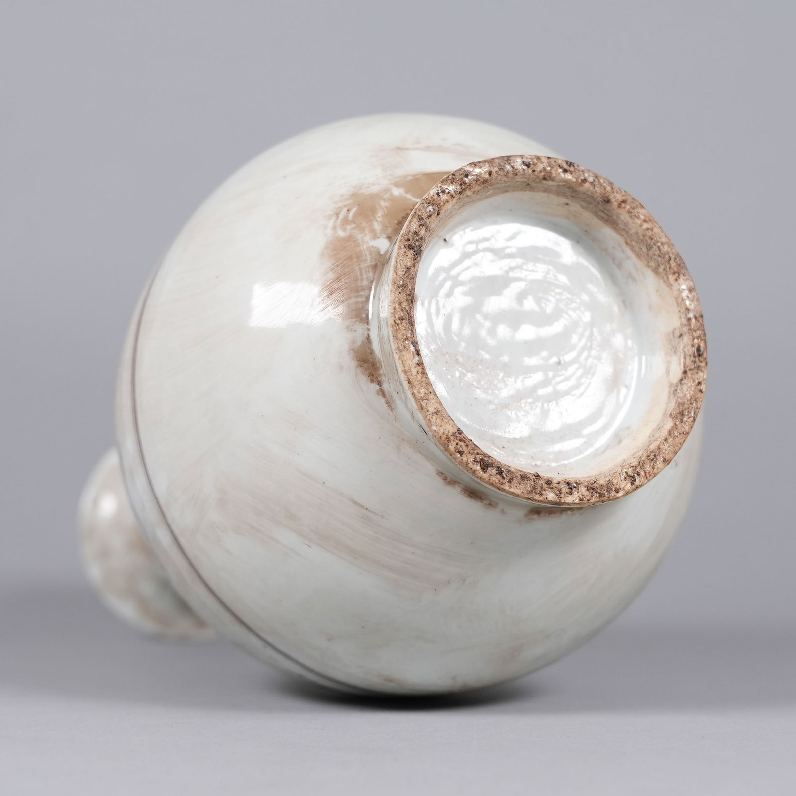 Chinese large copper red vase - 4