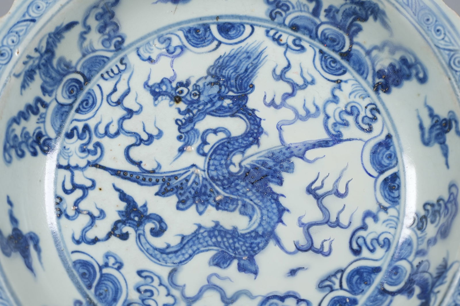 Chinese important Ming dynasty dragon plate - 3