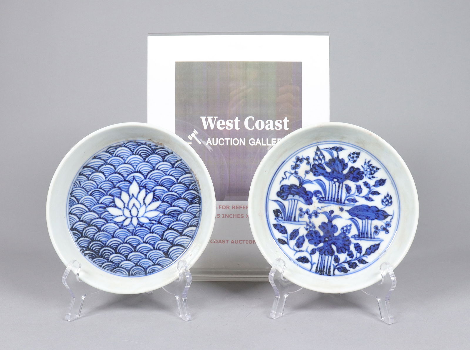 2 Chinese b/w plates - 2