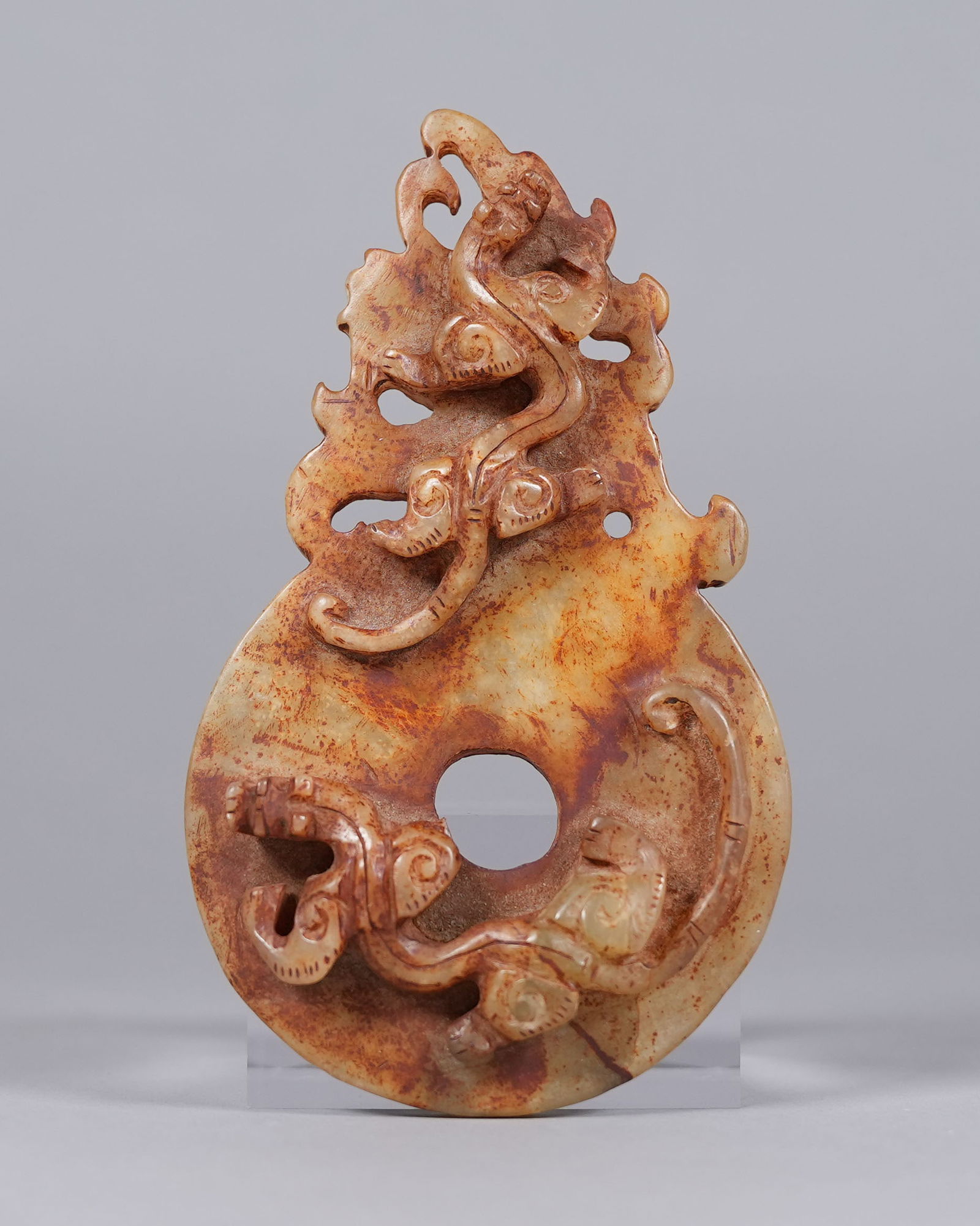 Chinese fine tall carved ornament (1 of 7)