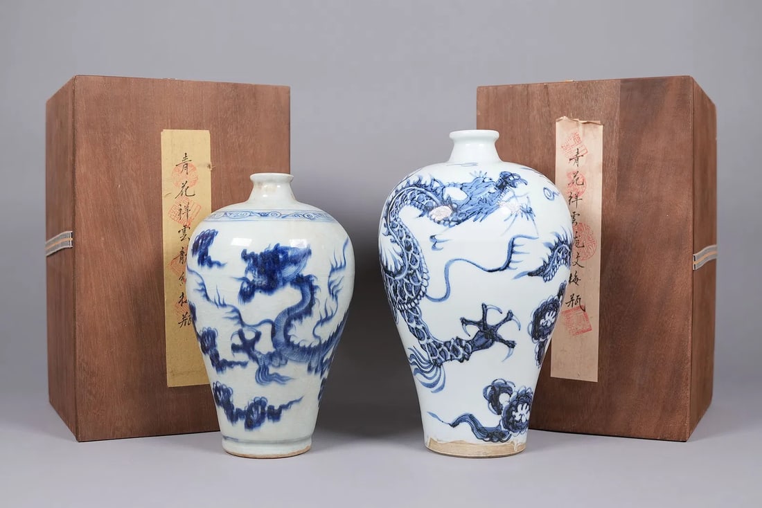 Lots Chinese fine b/w vase (1 of 7)