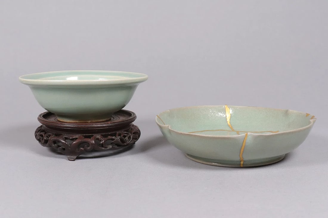Lots Chinese celadon porcelains (1 of 7)