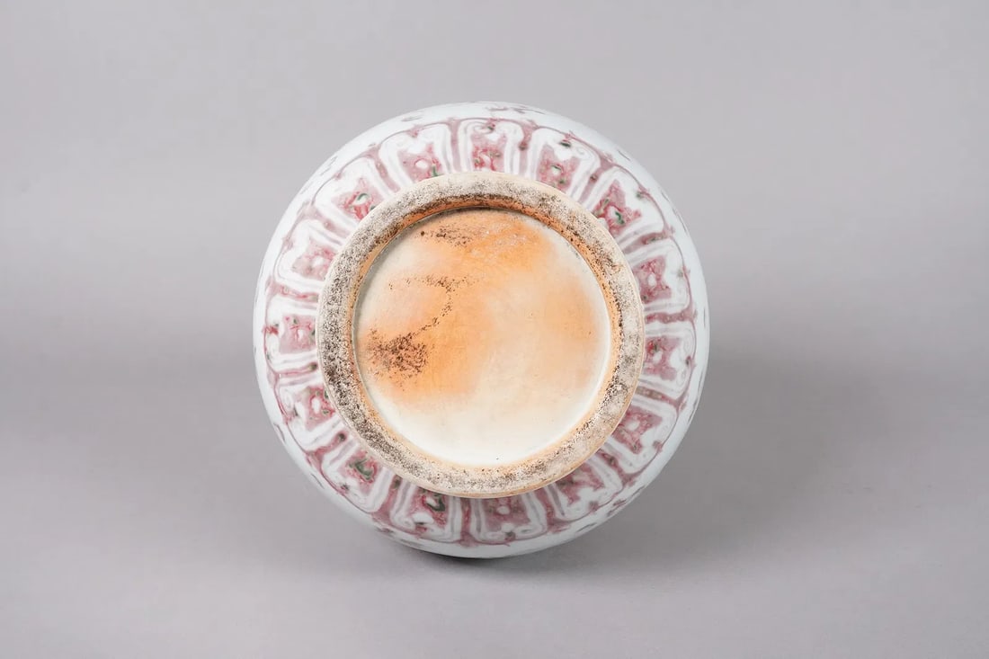 Chinese copper red vase - 4