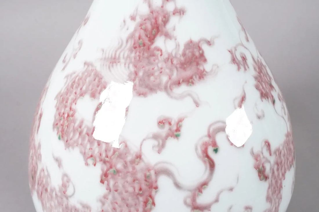 Chinese copper red vase - 5