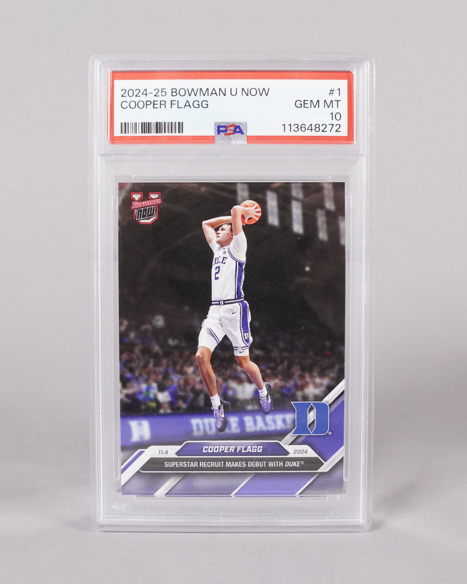 2024-2025 Cooper Flagg Duke basketball card PSA 10 (1 of 4)