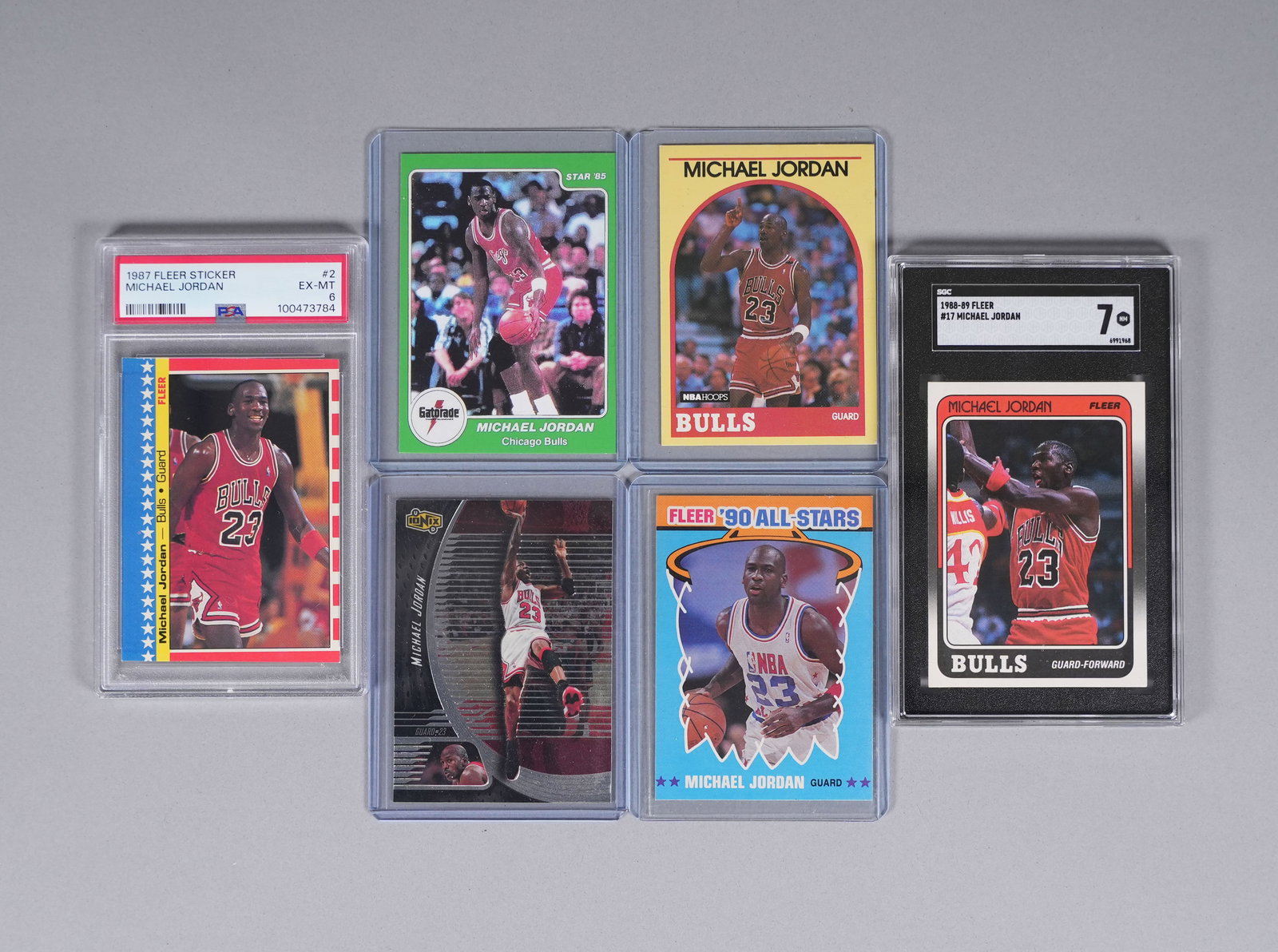 Lots Michael Jordan cards PSA (1 of 6)