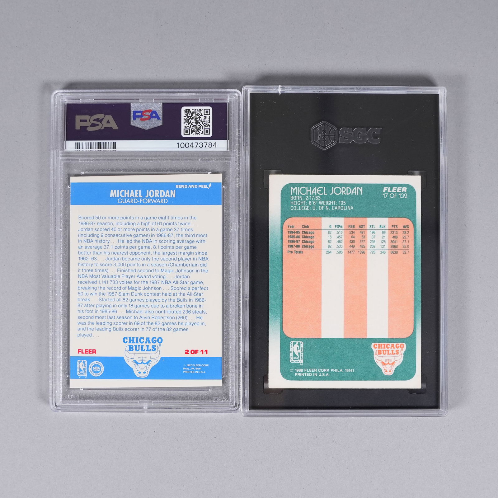 Lots Michael Jordan cards PSA - 5