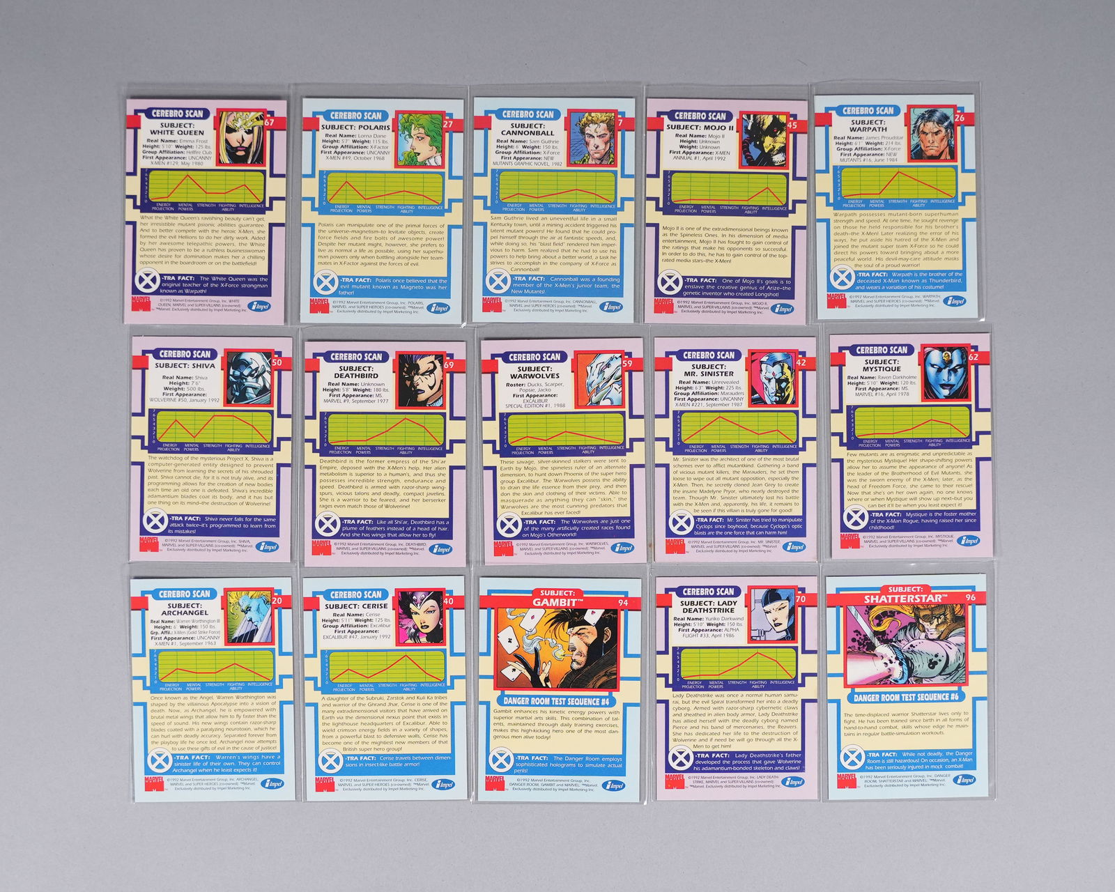 Lots Marvel X Men cards - 3