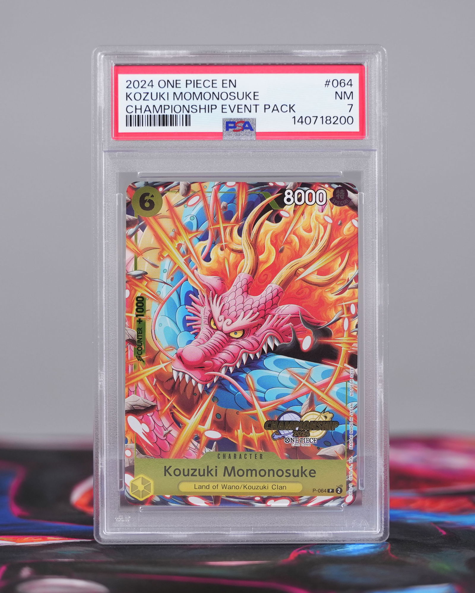 Lots One Piece cards PSA - 3