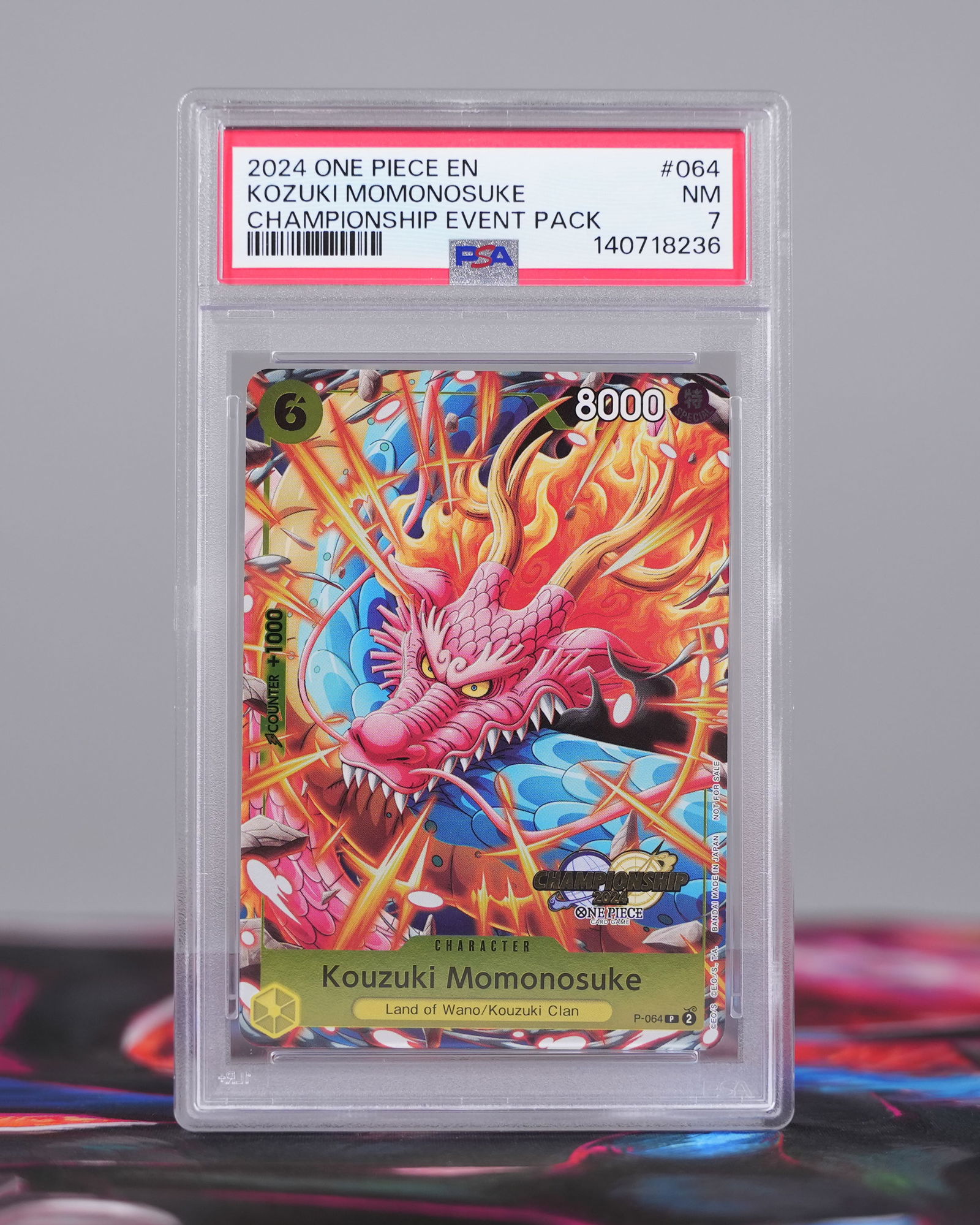 Lots One Piece cards PSA - 4