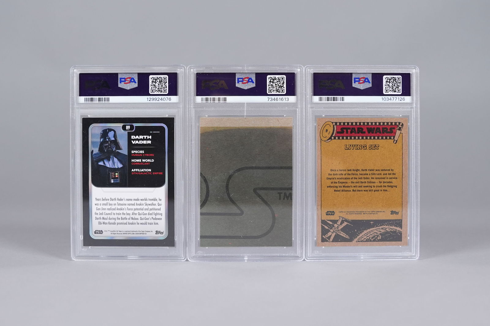 3 Star Wars PSA graded cards - 2