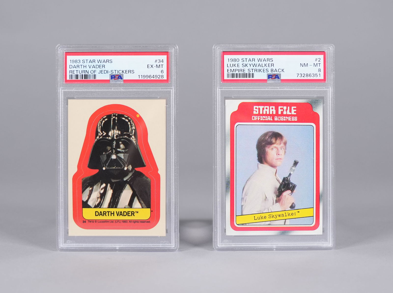 2 Star Wars card PSA graded (1 of 6)