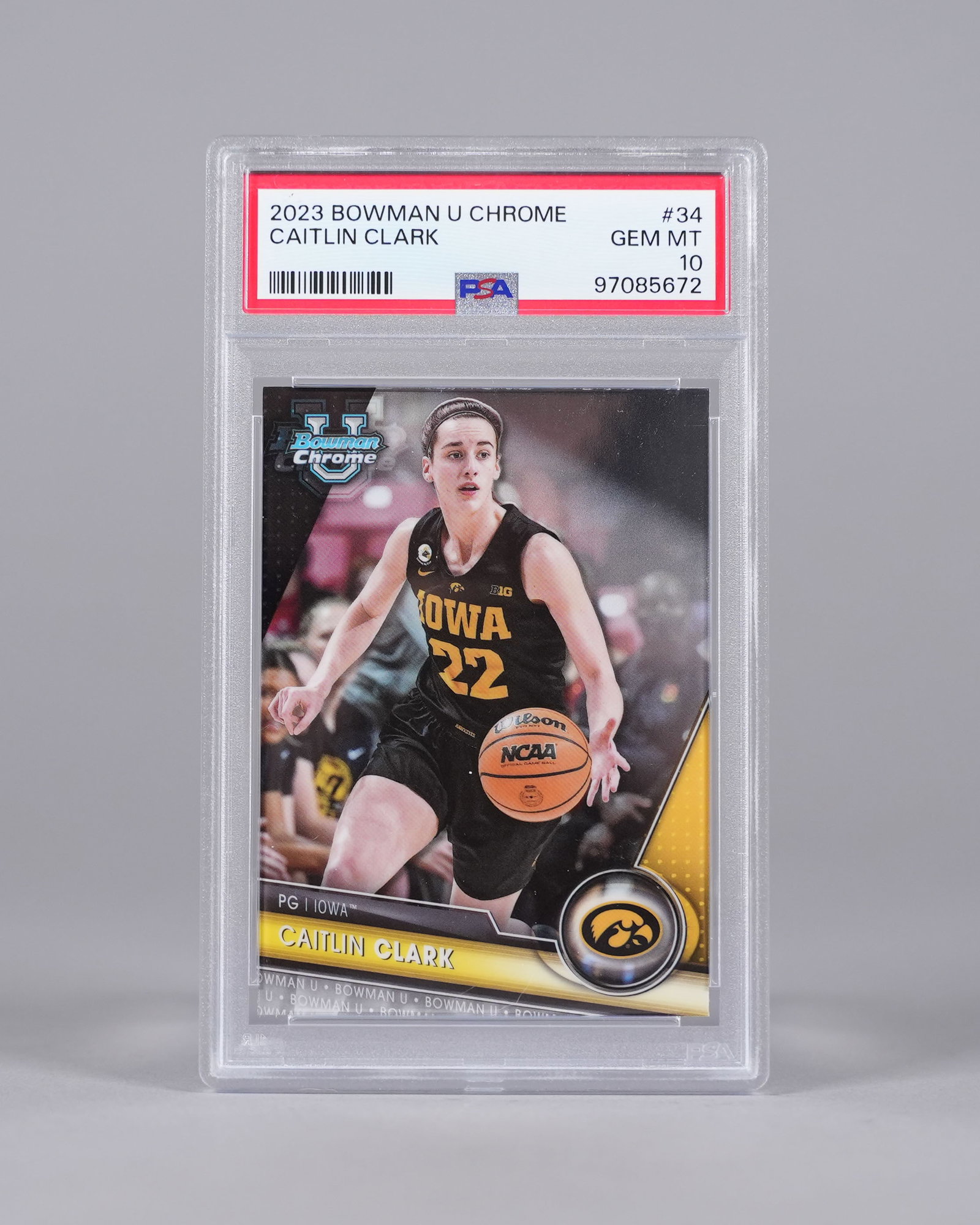 2023 Caitlin Clark Iowa card PSA 10: 2023 Caitlin Clark Iowa card, PSA 10.