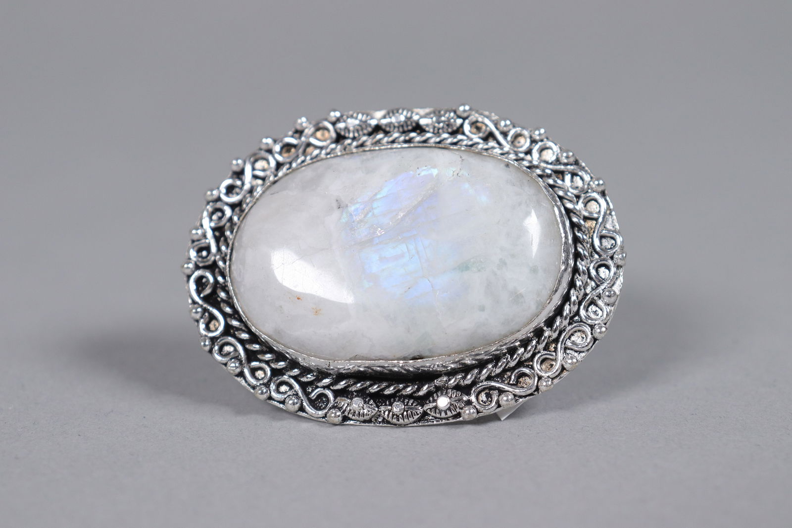 Pair moon stone ring size 9 - 3