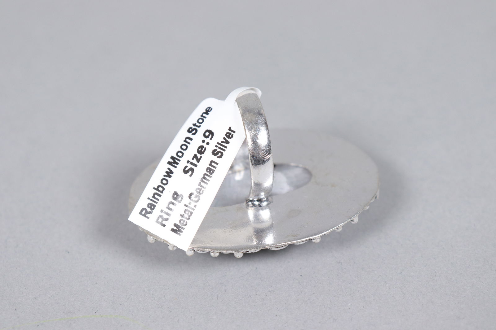 Pair moon stone ring size 9 - 4