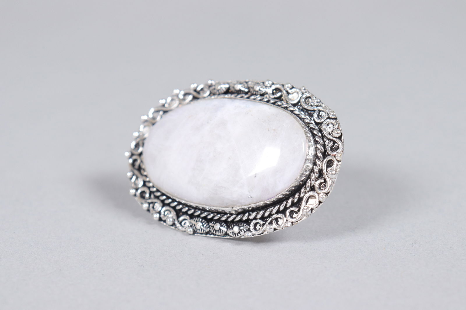 Pair moon stone ring size 9 - 5