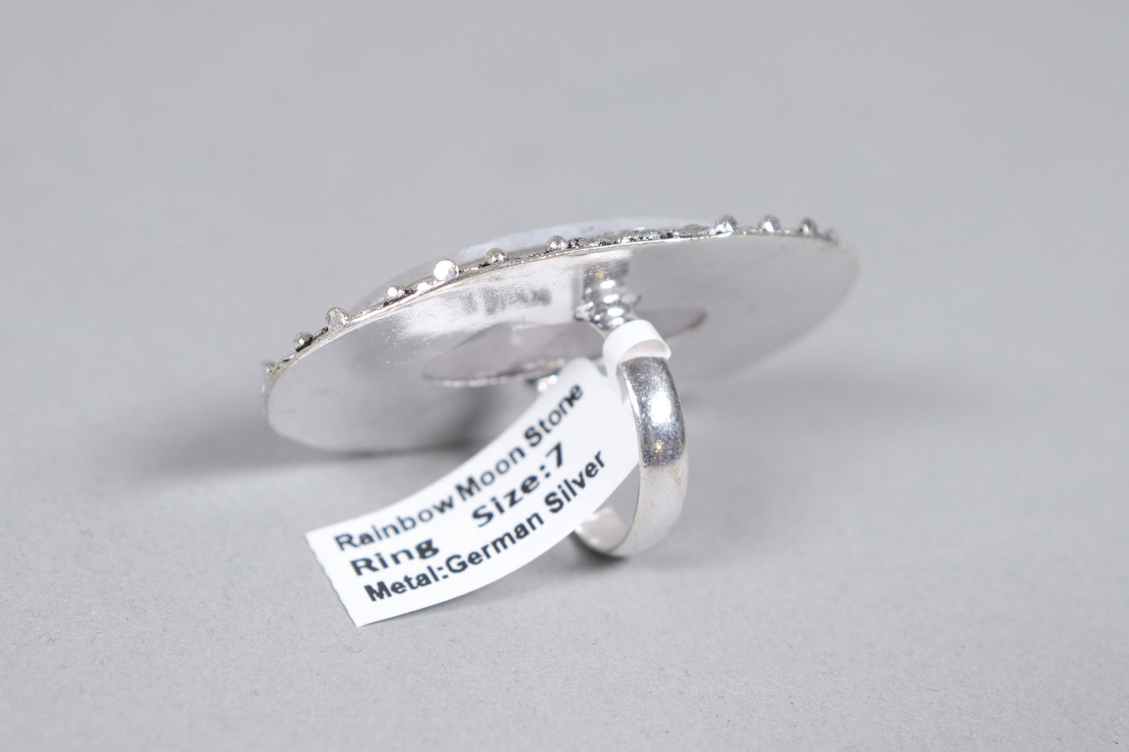 Pair moon stone ring size 9 - 6