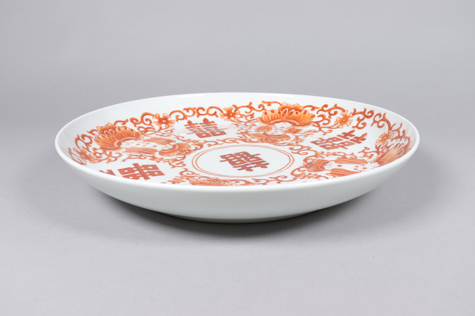 Chinese large red plate - 5