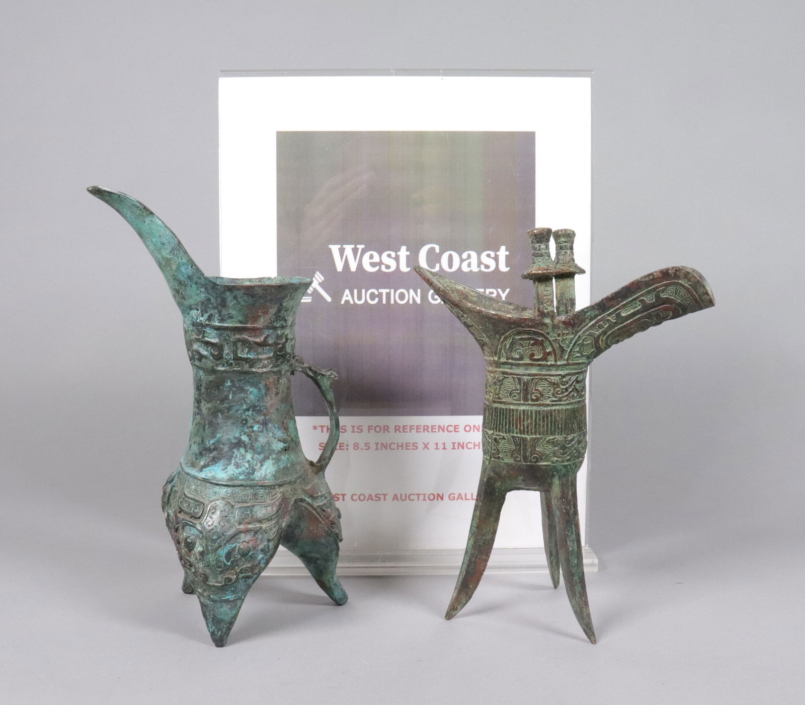 Lots Chinese bronze cups - 2