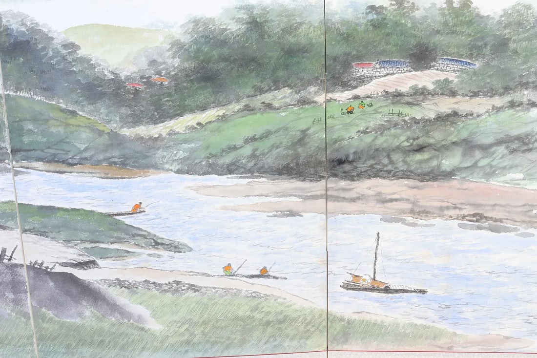 Chinese long painting panel - 4