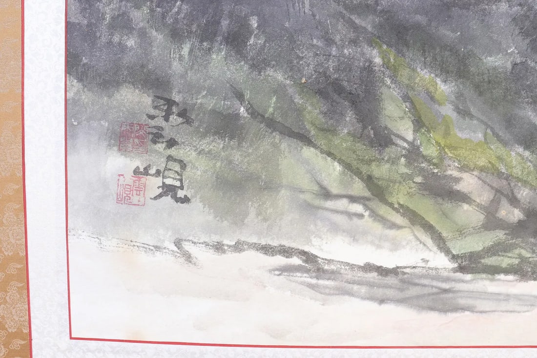 Chinese long painting panel - 6