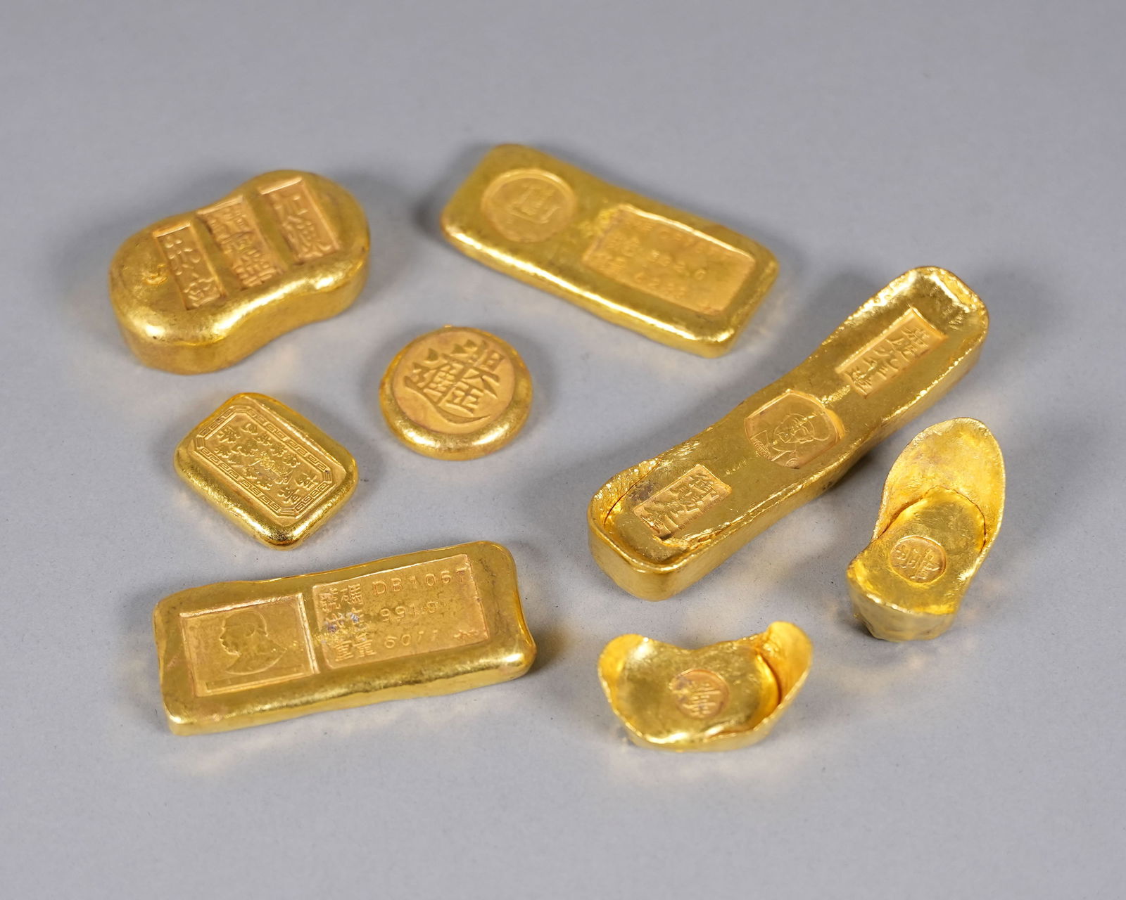 Lots Chinese ingots ungraded (1 of 5)