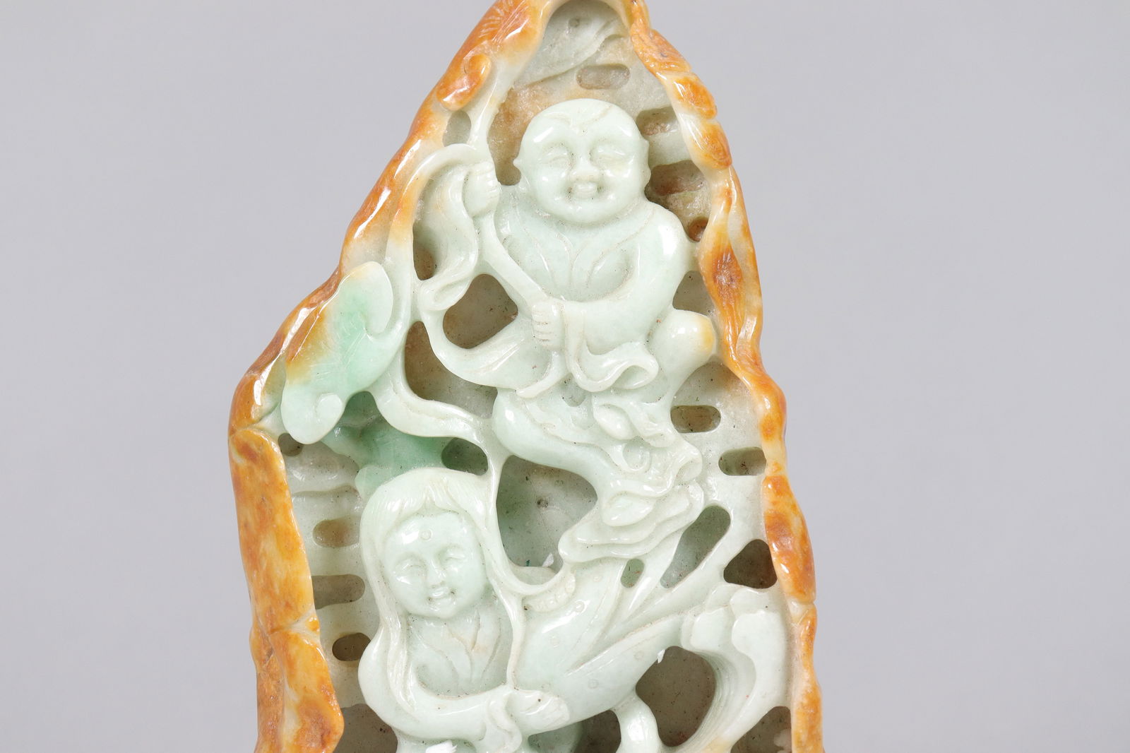 Chinese fine jadeite buddha statue boulder - 4