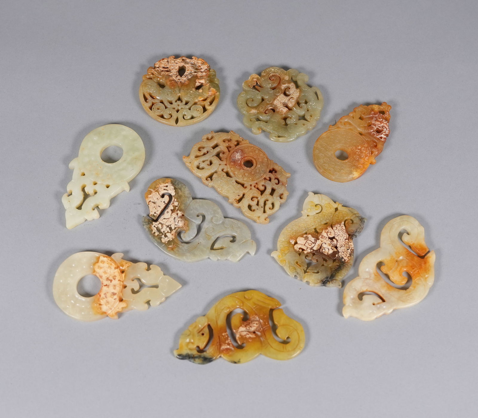 Lots Chinese jade plaques - 3