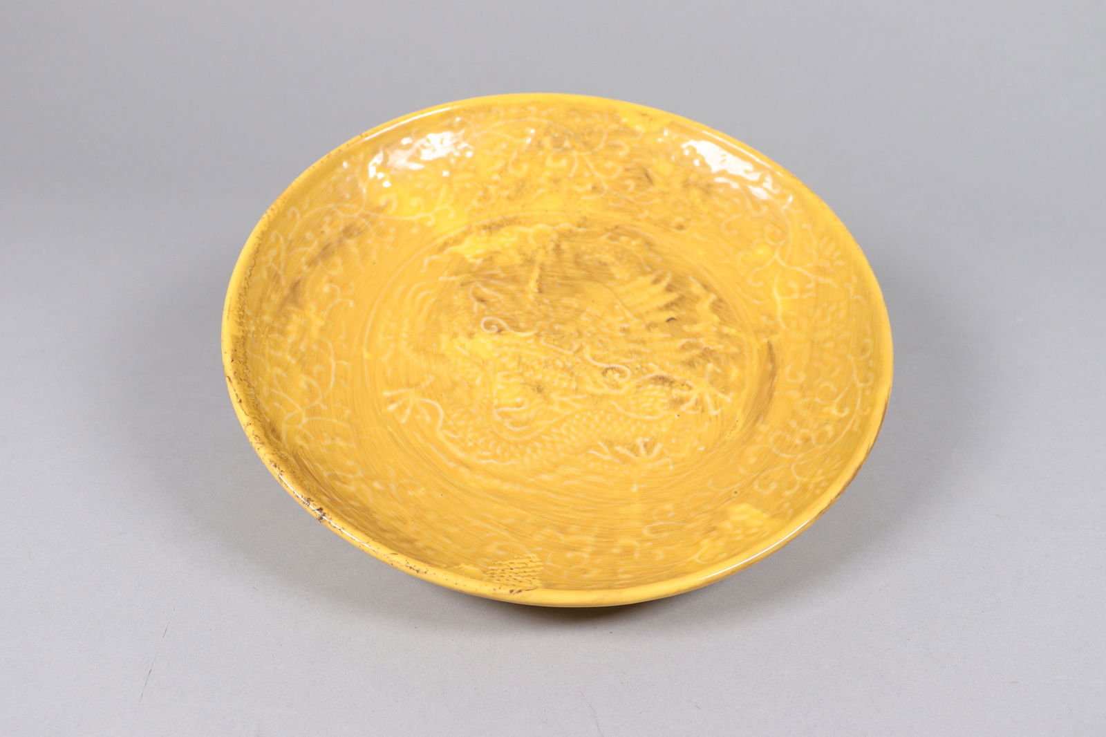 2 Chinese yellow plates - 3