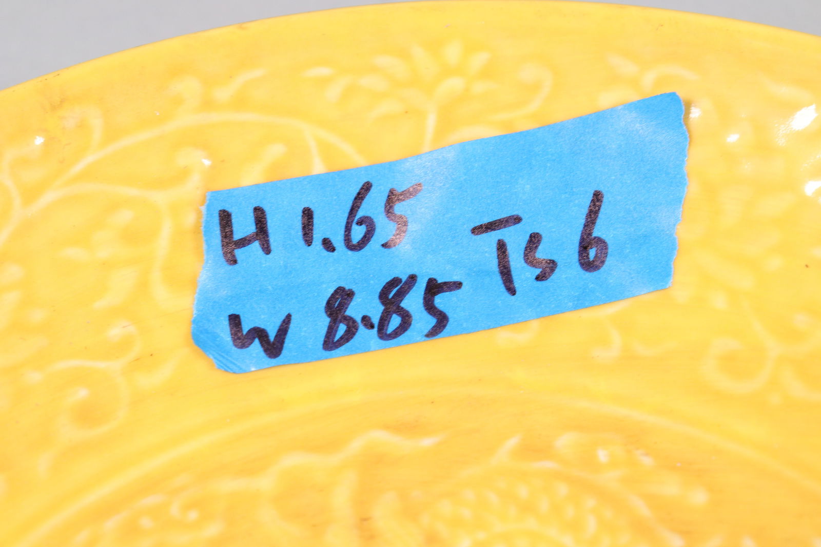 2 Chinese yellow plates - 7