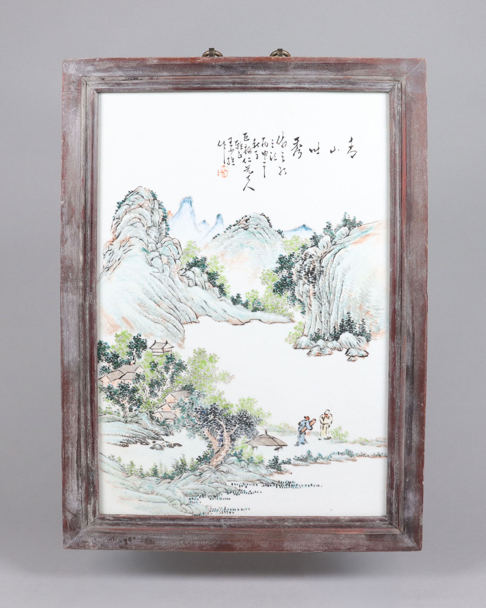 Chinese antique qiangjiang porcelain tile (1 of 7)