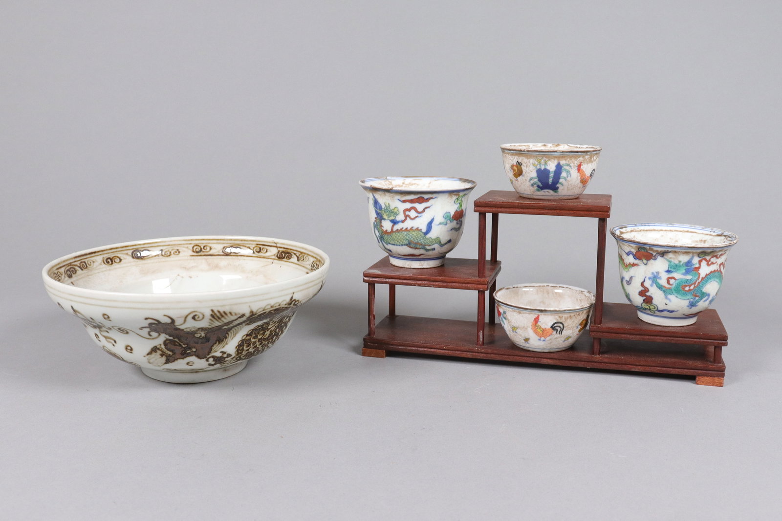 Lots Chinese bowl and cups (1 of 7)