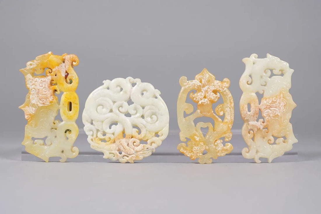 Lots Chinese jade plaques - 3